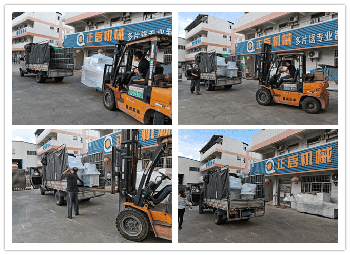 2020年 8月發(fā)往廣東省佛山市--ZQ80型方木多片鋸、自動磨齒機(jī)