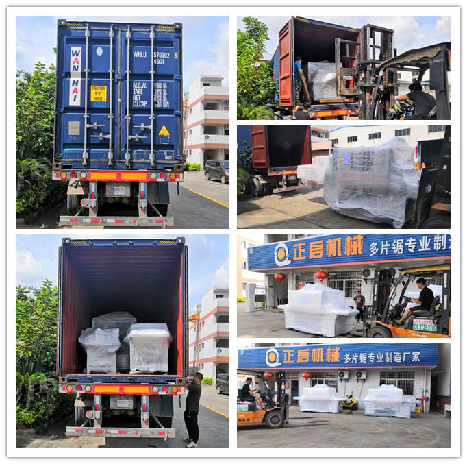 2019年6月發(fā)往印尼--ZQ400原木多片鋸、ZQ200型方木多片鋸、