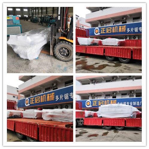 2018年8月發(fā)往上海--原木自動分料架、邊皮輸送架、方木自動