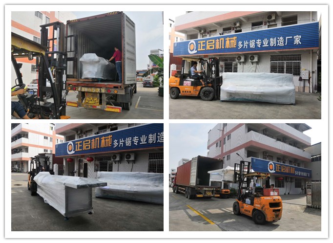 2018年8月發(fā)往馬來西亞--雙頭齊頭鋸、自動堆料上料架、自動