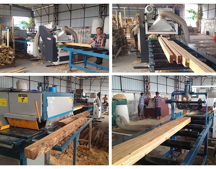 多片鋸連接上下刨機(jī)-加工建筑方生產(chǎn)線大型方木多片鋸高100寬