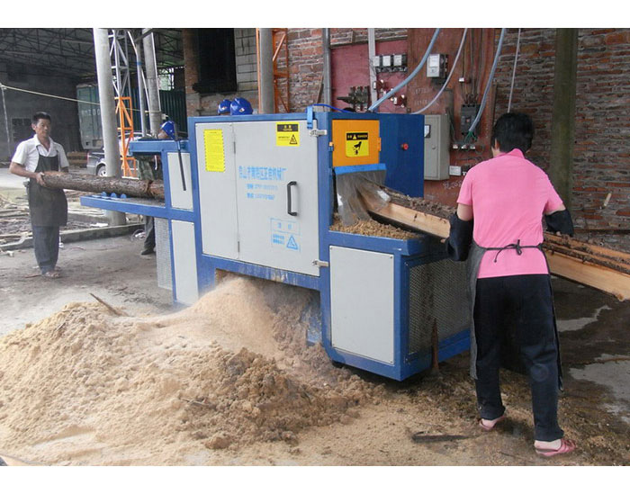 廣東-梅州---250圓木多片鋸加工現(xiàn)場(chǎng)